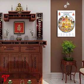 Tranh phật giáo cực lạc thế giới trang nghiêm đồ